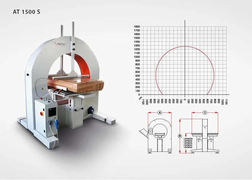 AT 300 S / AT 600 S / AT 1500 S / AT 2000 S Horizontal Stretch Wrapping Semi-Automatic Machines - Image 5